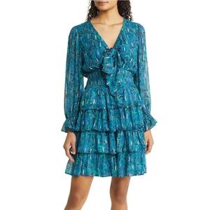 NWT Lilly Pulitzer Laralynn dress Low Tide Navy Lil Catty Purrsonality size 10